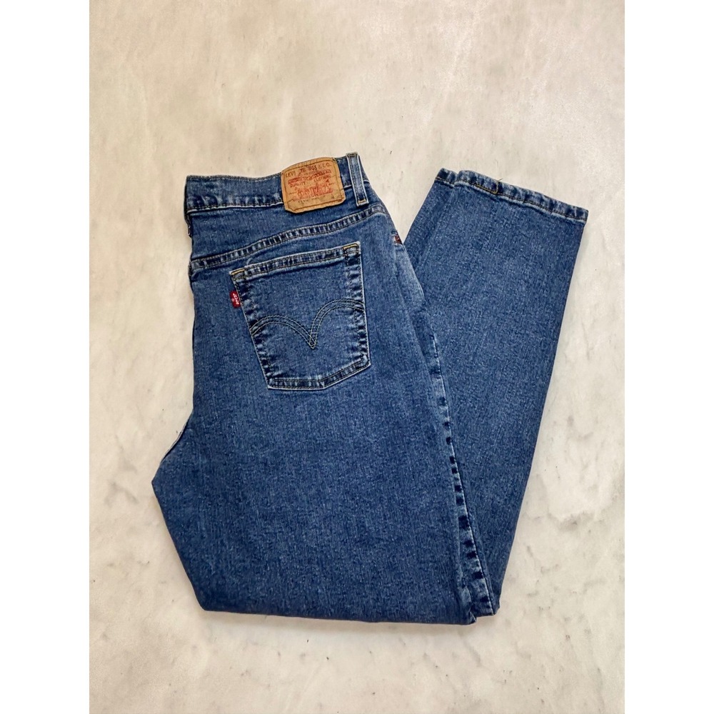 Levi's 512 Classic Slim Tapered Blue Wash Jeans Womens Size 14M